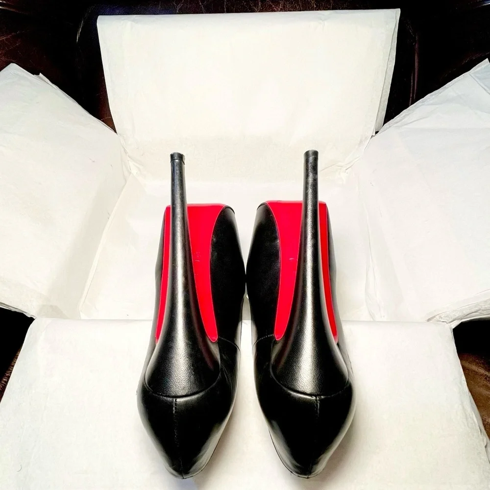 Christian Louboutin Daffodil 160 black kid leather 35.5 ultra platform Stiletto